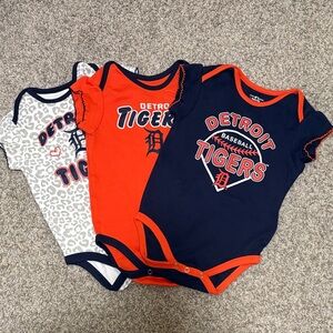 Baby Bodysuit Set - Navy, Orange, White